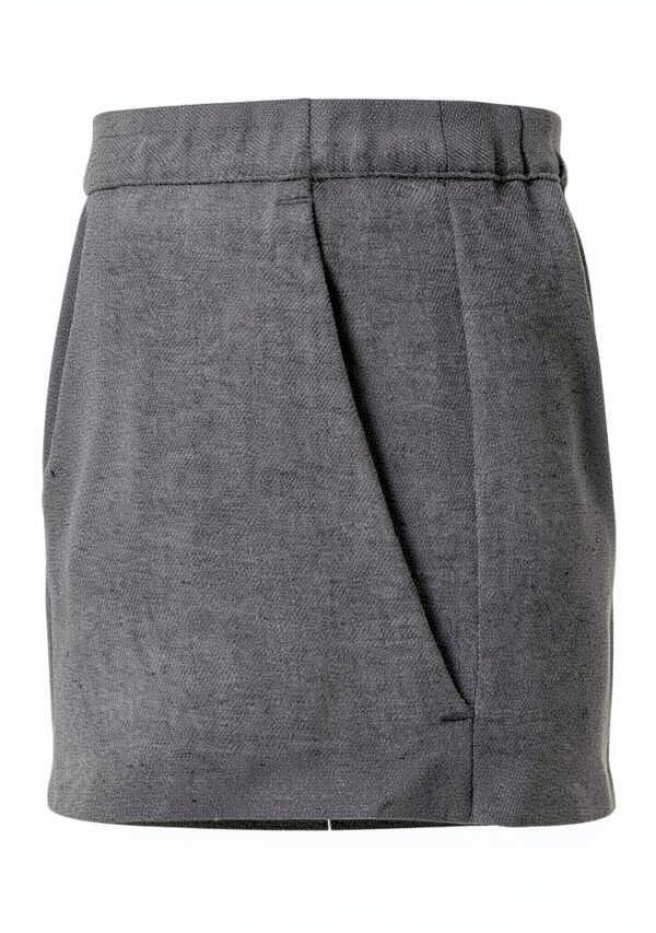 Pantaloni Benetton Donna Grigio Melange Poliestere Viscosa-1