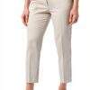 Benetton Pantaloni Donna Pieghe Gamba Tasche Francesi-0
