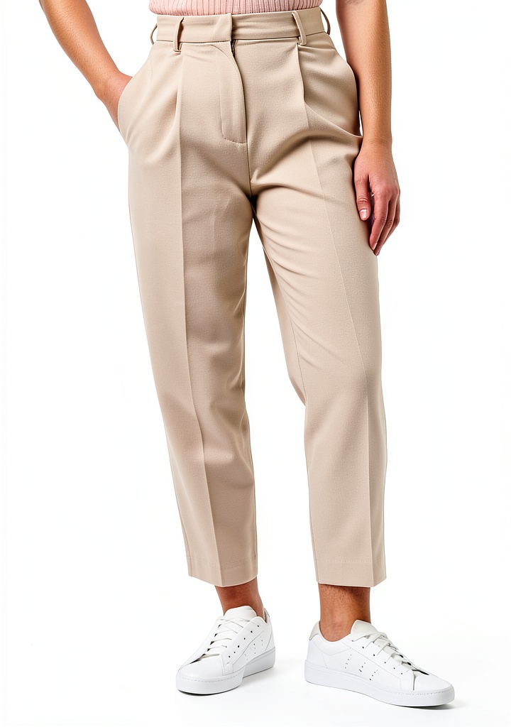Pantaloni SISLEY Donna in colore beige su sfondo neutro