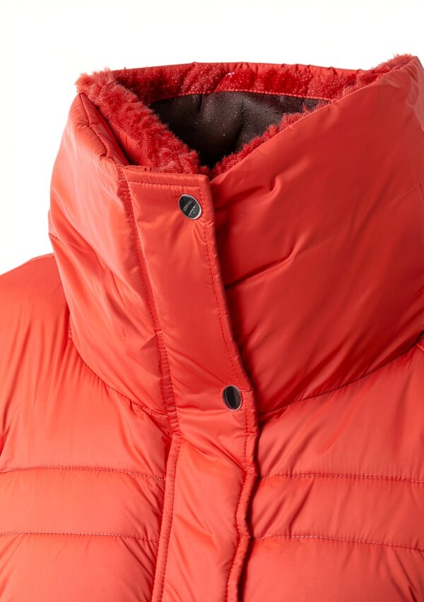 Giacca Benetton Donna Nylon Morbida Taglia 38 Rosso-2