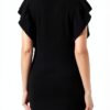 Dress Benetton Donna Nero XS Abito Elegante Casual-3