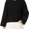 Maglione Benetton Donna Viscosa Poliestere Nero S L XL-0