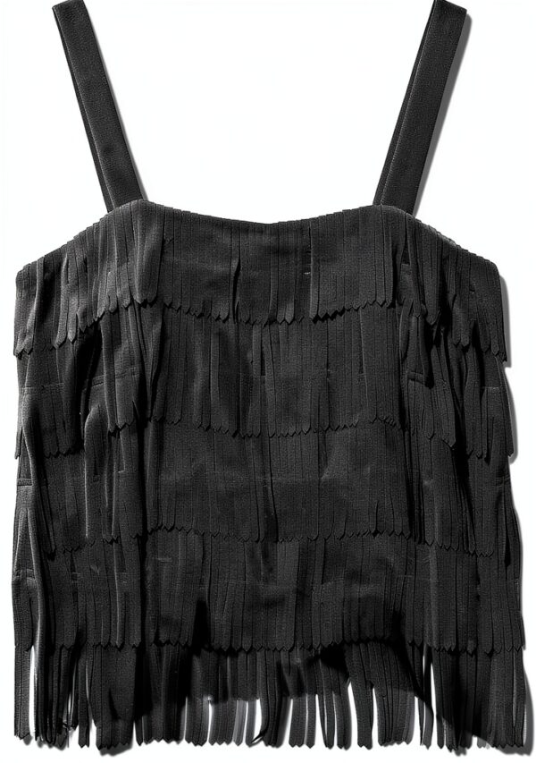 Benetton Top Donna Poliestere Nero Taglie S M L-5