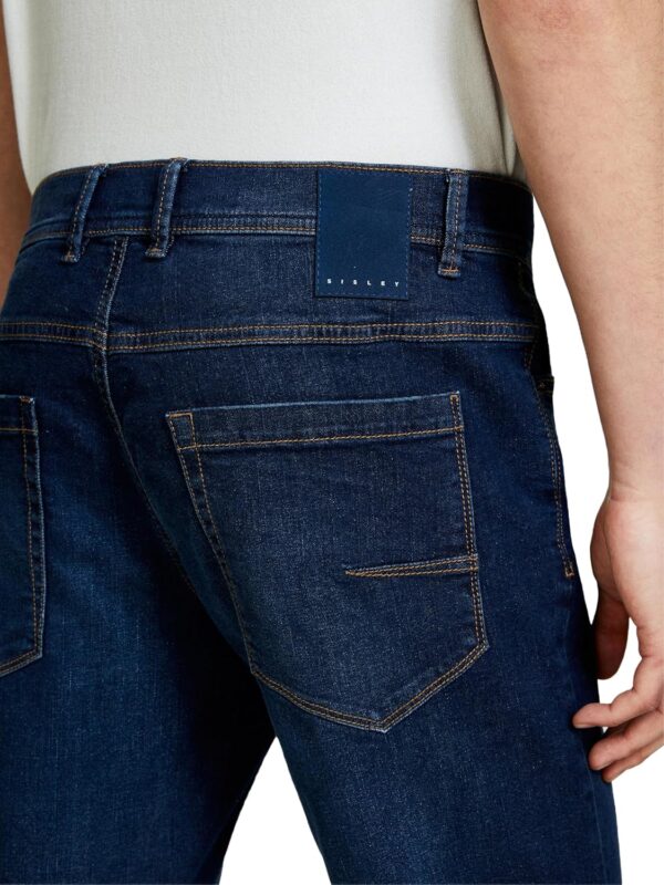 Pantaloni Benetton Uomo Cotone Elastan Denim Blu-4