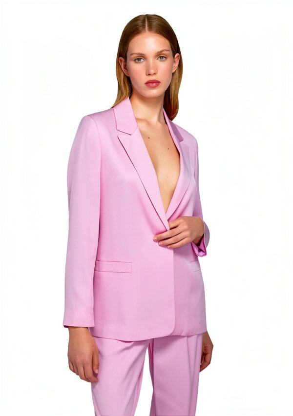 Benetton Giacche Donna Soft Pink 42 44 Moda Primavera-4