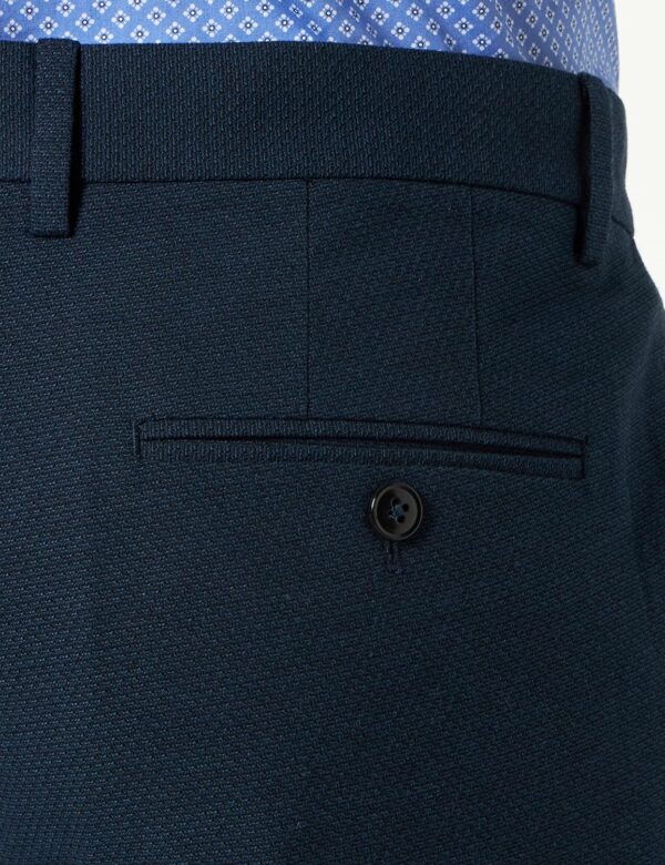 Pantaloni Benetton Uomo Cotone Elastan Blu 902 Taglie-3