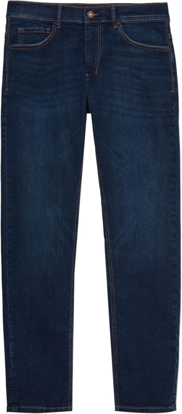Pantaloni Benetton Uomo Cotone Elastan Denim Blu-5