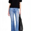 T-shirt donna Benetton 100% cotone nera taglia XS-0