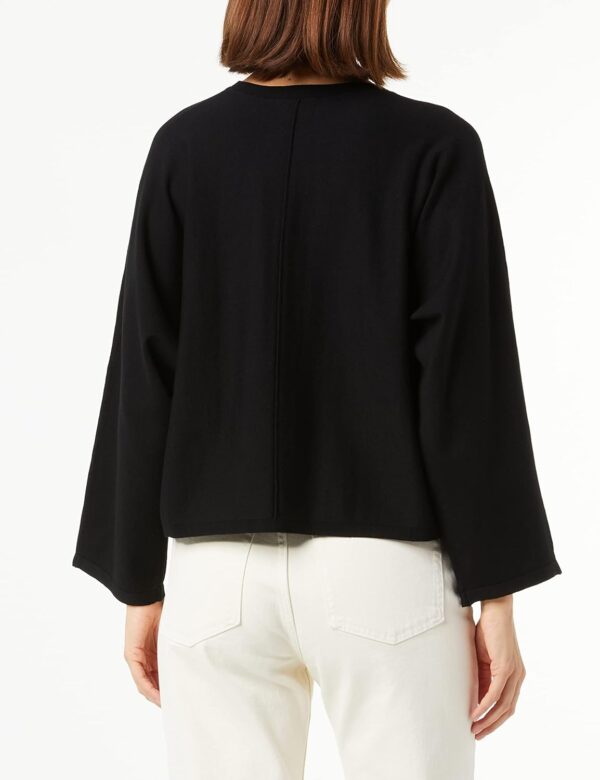 Maglione Benetton Donna Viscosa Poliestere Nero S L XL-2