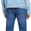 Pantaloni Benetton Uomo Cotone Elastan Blu Denim-3