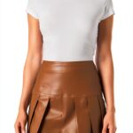 Benetton Donna Maglia Morbida Elegante Colore Brown 11q-0
