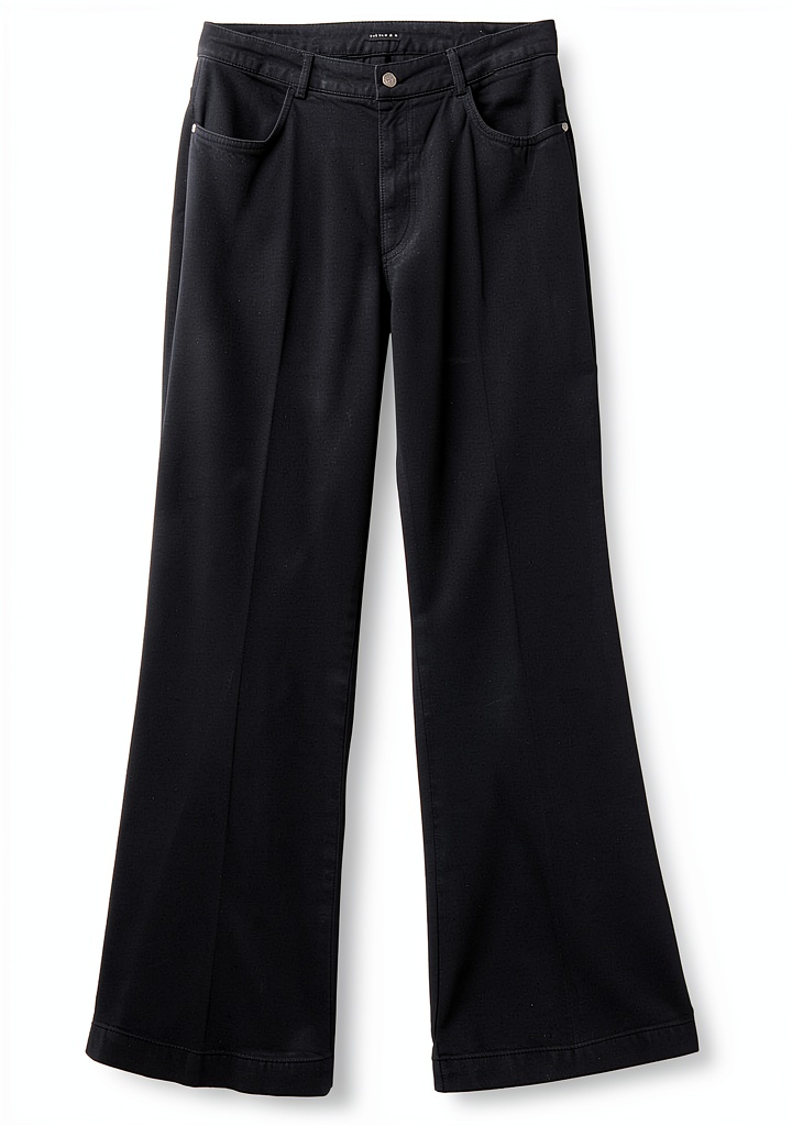 'Pantaloni SISLEY Donna in cotone lyocell su sfondo neutro'