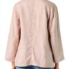 Giacca Benetton Donna Lino Antique Pink Taglia 42-3