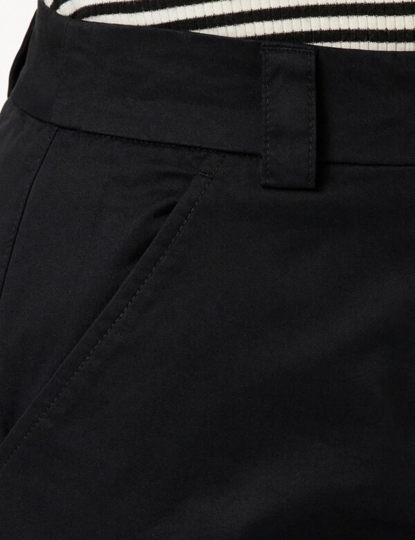 Pantaloni Benetton Donna 100% Cotone Colore Nero-1