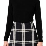 Gonna Benetton Donna Lana Poliestere Taglia 44 Colore 911-0