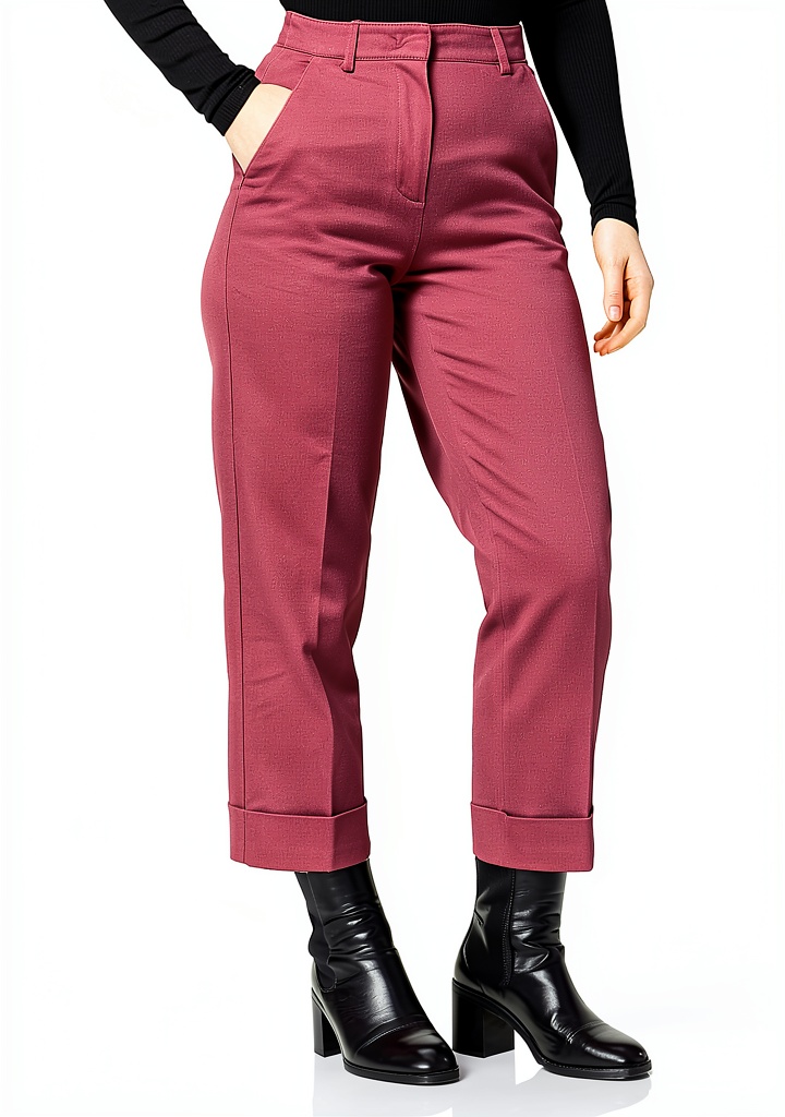 'Pantaloni SISLEY donna indossati in un ambiente elegante'