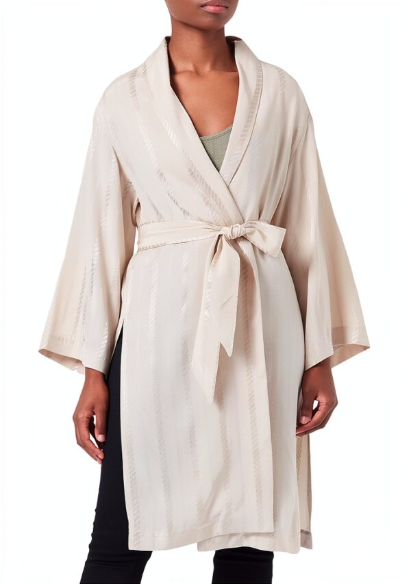 Sisley Cappotto Donna Trench Viscosa Beige Verde