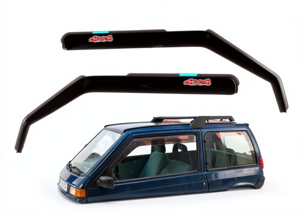 Deflettori aria auto Panda 141 4x4 Sisley antiturbo adesivi