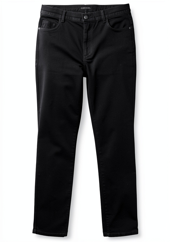 'Donna che indossa pantaloncini Sisley Boxer Bambino in denim nero in un ambiente casual'