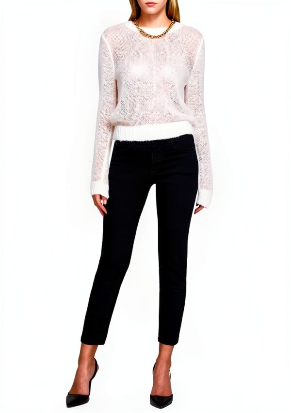 SISLEY Boxer Bambino Donna Jeans Vita Alta Elegante