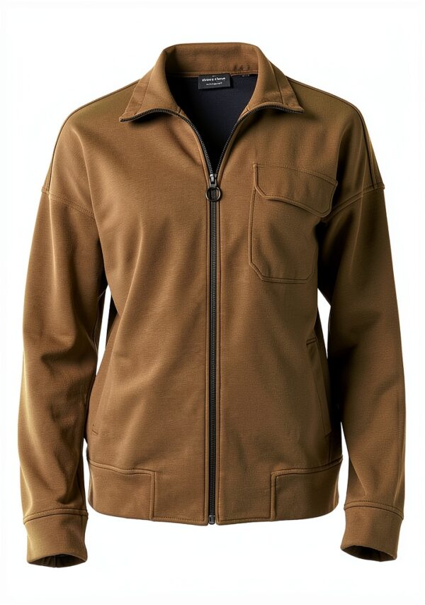 SISLEY Giacca Uomo Maglia Tuta Verde Militare 3BMRS5008