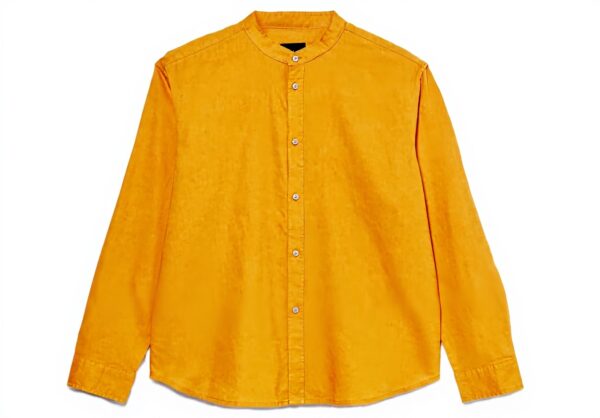 SISLEY Maglietta Uomo Lino Cotto Collo Button Down