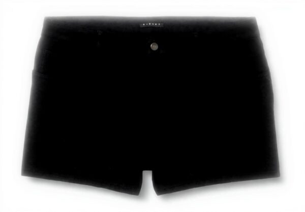 SISLEY Pantaloncini Donna Casual Cotone Nero Bianco