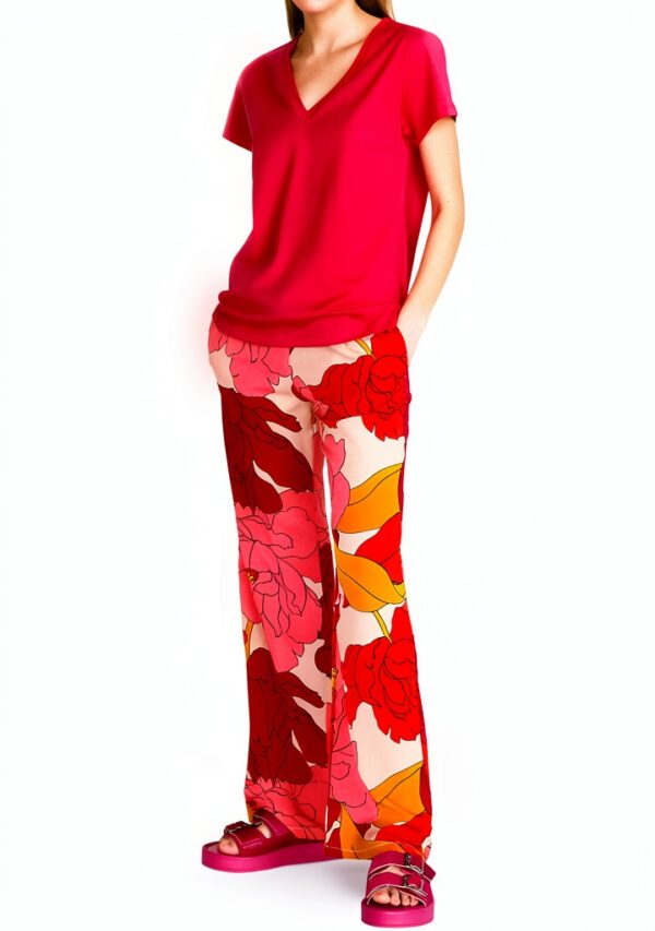 Sisley T-Shirt Donna Maglietta Fucsia 3096L400B
