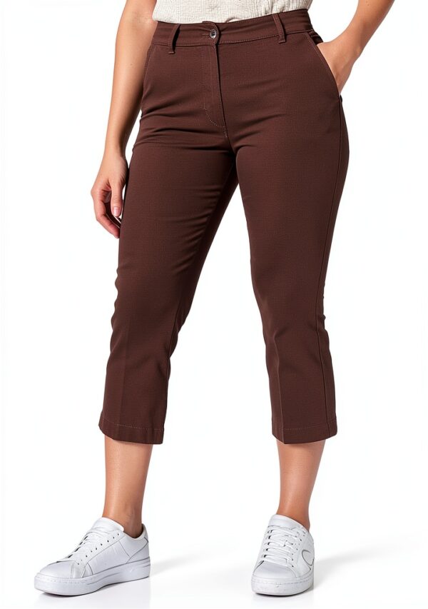 SISLEY Pantaloni Donna Cotone Elastan Comodi Casual