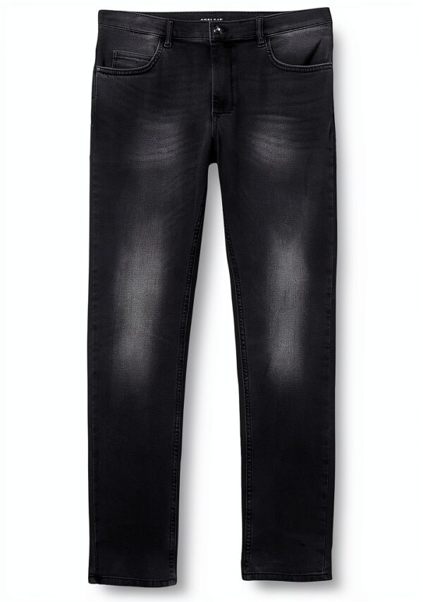 SISLEY Jeans Uomo Nero Denim Tasca Portamonete Taglia 28