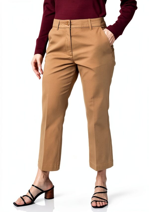 SISLEY Pantaloni Donna Cotone Elastan Comodi Eleganti