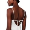 Slip Benetton Donna Viskose Satin Pizzo Applicato-5