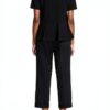 Pantaloni Benetton Donna Nero Cotone Elastan Taglia 38-3