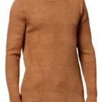 Maglione Uomo Benetton L Beige Maglia Lunga Comodo-0