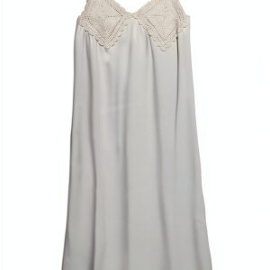 Slip Benetton Donna Viskose Satin Pizzo Applicato-0