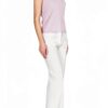 Top a costine Benetton donna spalline sottili aderente-2