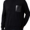 Maglione Uomo Benetton Lana Nero Maglione Largo-0