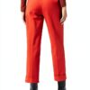 Pantaloni S Benetton Donna Cotone Elastan Rosso Mattone-3