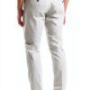 Pantaloni Chino Uomo Cotone Tela Paracadute Grigio-1