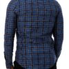 Camicia Uomo Sisley Quadrati Multicolori Slim Fit Cotone-2