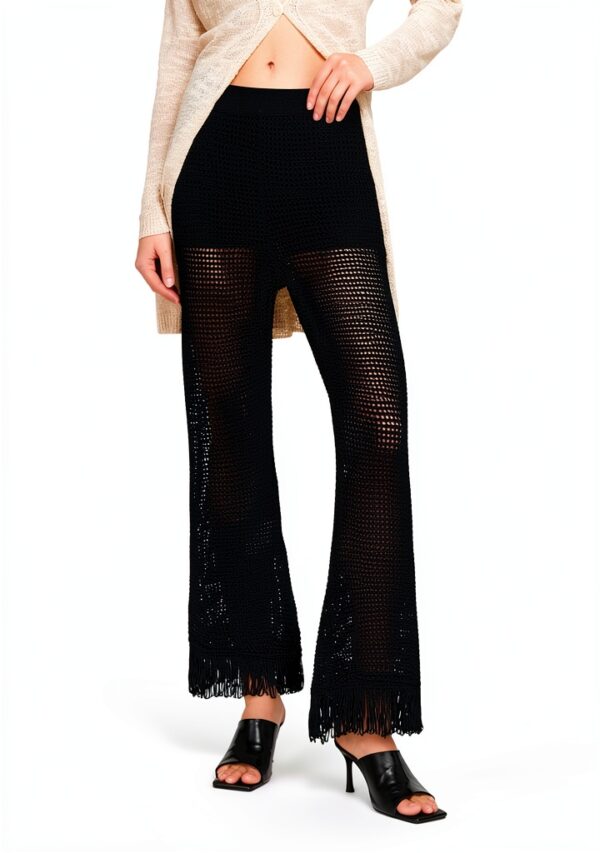 Pantaloncini Donna Benetton Nero L Comodi Casual-4