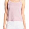 Top a costine Benetton donna spalline sottili aderente-1