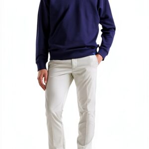 Pantaloni Chino Uomo Cotone Tela Paracadute Grigio-0