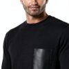 Maglione Uomo Benetton Lana Nero Maglione Largo-2