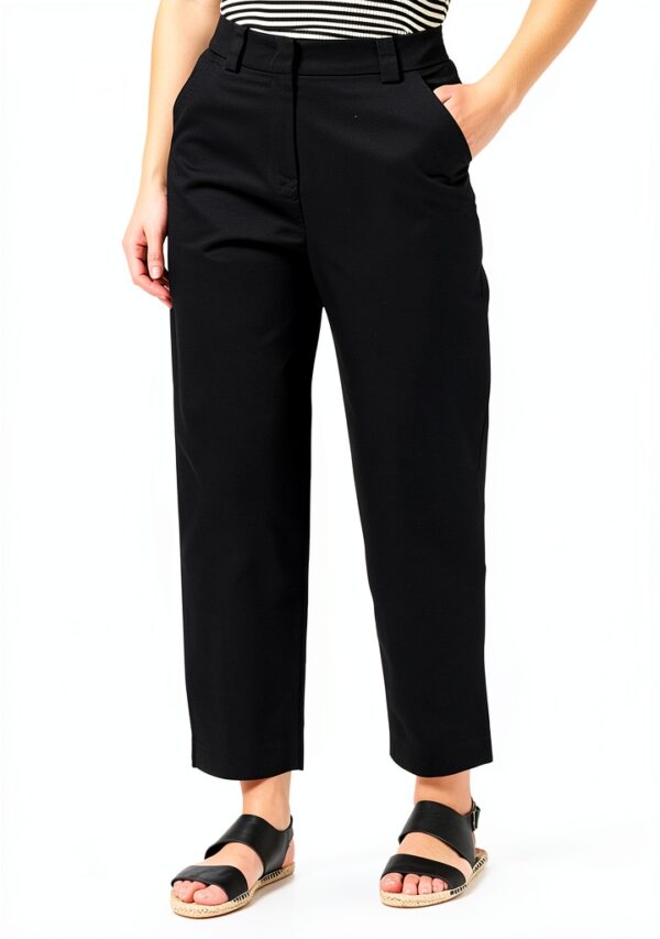 Pantaloni Donna Benetton 100 Cotone Comodo Casual-0