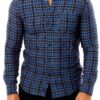 Camicia Uomo Sisley Quadrati Multicolori Slim Fit Cotone-0