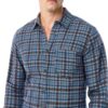 Camicia Uomo Sisley Quadrati Multicolori Slim Fit Cotone-1