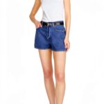 Top a costine Benetton donna spalline sottili aderente-0