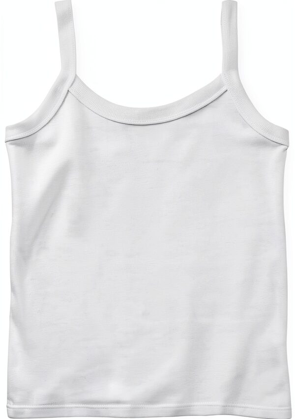 Top a costine Benetton donna spalline sottili aderente-5