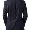 Blazer donna Sisley Blu Navy stampa elegante-2